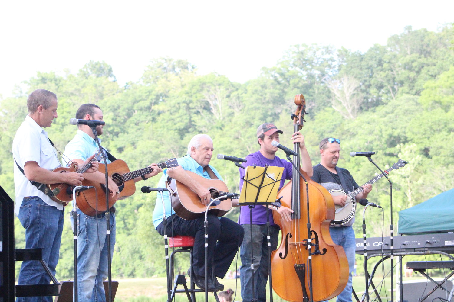 The Wright County Bluegrass Band performs.
